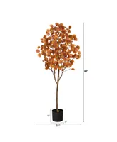 5' Autumn Eucalyptus Artificial Tree