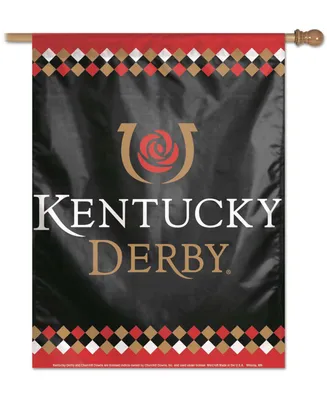 Black Kentucky Derby 28" x 40" Single-Sided Vertical Banner