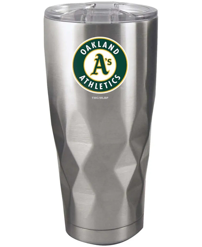 Multi Oakland Athletics 22 oz Diamond Bottom Stainless Steel Tumbler