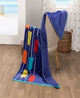 Superior Neon Tiles Oversized Beach Towel