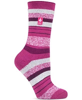 Heat Holders Women's Lite Peony Multi Stripe Crew Socks