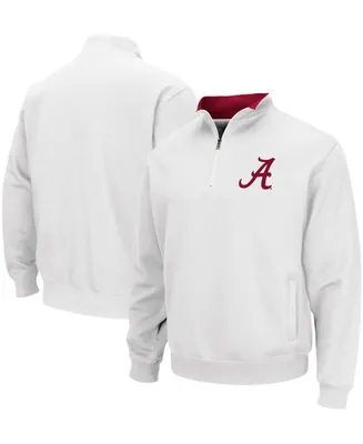 Men's White Alabama Crimson Tide Tortugas Logo Quarter-Zip Pullover Jacket