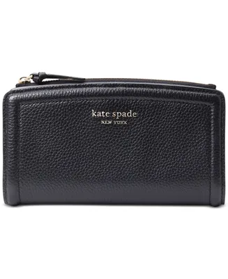 kate spade new york Knott Leather Zip Slim Wallet