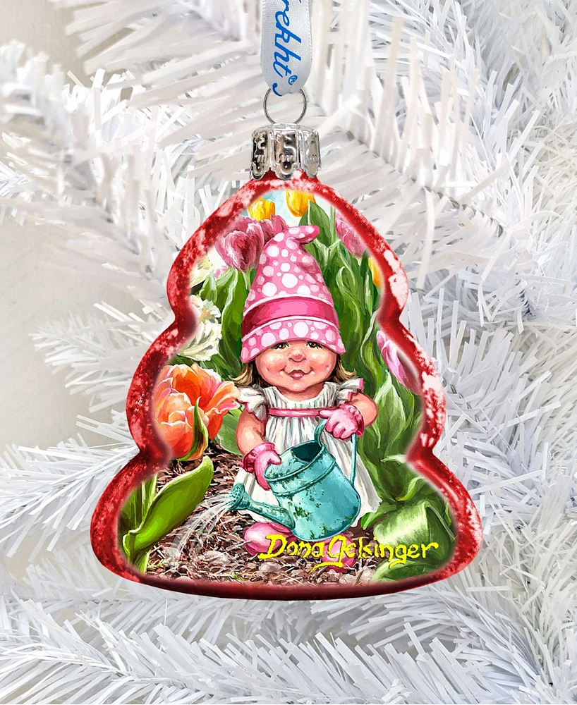 G.DeBrekht Spring Blossom Dwarf Glass Ornament