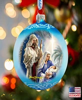 G.DeBrekht Holy Night Glass Ornament