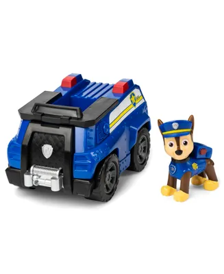 Paw Patrol Chase's Patrol Cruiser Vehicle with Collectible Figure for Kids Aged 3 and Up