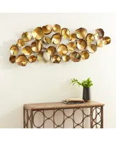 Contemporary Ornamental Metal Wall Decor - Gold