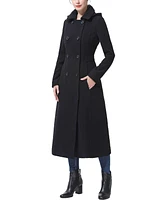 Women's Laila Long Hooded Wool Walking Coat