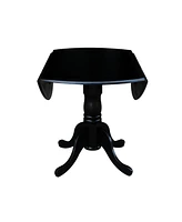 42" Dual Drop Leaf Table with 4 Ladder Back Dining Chairs