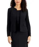 Le Suit Collarless Dress Suit, Regular & Petite Sizes