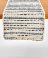 Water Stripe Printed Table Runner, 72" x 14"