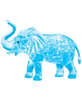 BePuzzled 3D Crystal Puzzle - Elephant and Baby Blue