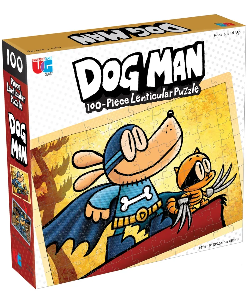 University Games Dog Man Adventures Lenticular Jigsaw Puzzle