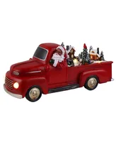 Mr. Christmas Animated Black Santa Nostalgic Truck, 10.5"