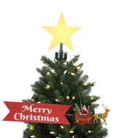 Mr. Christmas Santa's Sleigh Animated Tree Topper with Banner