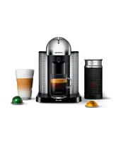 Nespresso Vertuo Coffee and Espresso Machine by Breville, Chrome with Aeroccino Milk Frother