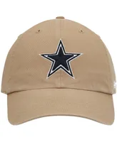 Men's Khaki Dallas Cowboys Primary Clean Up Adjustable Hat