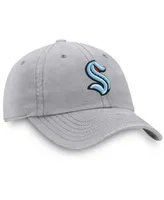 Men's Gray Seattle Kraken Primary Logo Adjustable Hat