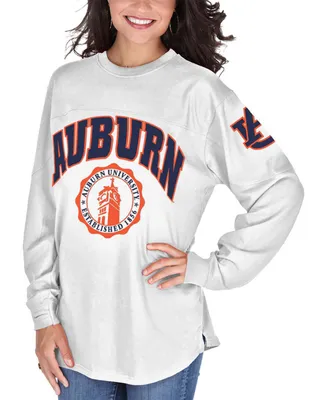 Women's White Auburn Tigers Edith Long Sleeve T-shirt
