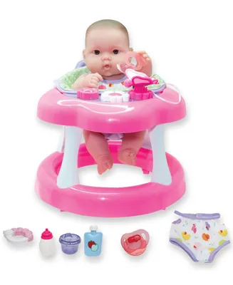 Jc Toys Lots to Love Babies 14" Baby Doll Walker Gift Set, 9 Pieces