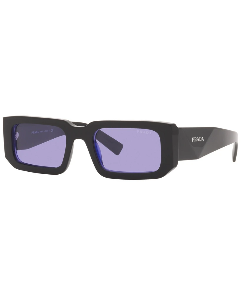 Prada Symbole Rectangular Unisex Sunglasses, Pr 6YS
