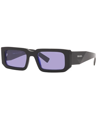 Prada Symbole Rectangular Unisex Sunglasses, Pr 6YS