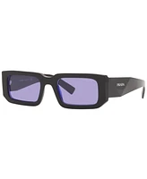 Prada Symbole Rectangular Unisex Sunglasses, Pr 6YS