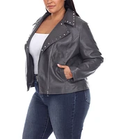 Plus Faux Leather Jacket