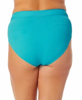 Salt + Cove Trendy Plus Banded High-Waist Bikini Bottoms, Created for Macy's