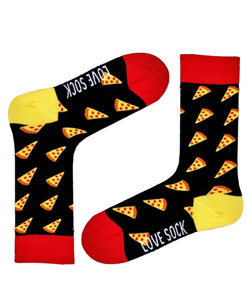 Love Sock Company Pizza Cotton Fun Food Novelty Crew Socks
