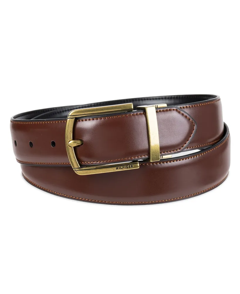 Men's Reversible Textured Tommy Hilfiger Stretch Casual Belt, Created for Macy's