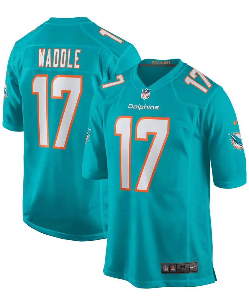 Nike Men's Jaylen Waddle Aqua Miami Dolphins 2021 Nfl Draft First Round Pick Game Jersey