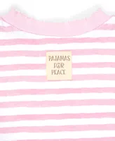 Pajamas for Peace Petal Stripe Baby Boys and Girls 2-Piece Pajama Set