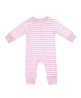 Pajamas for Peace Petal Stripe Baby Boys and Girls Coveralls