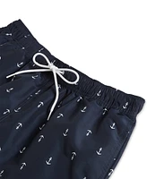 Nautica Men's Quick-Dry Anchor-Print 8" Swim Trunks