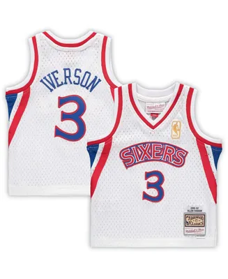 Infant Boys and Girls Allen Iverson White Philadelphia 76ers 1996-97 Hardwood Classics Retired Player Jersey