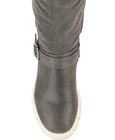 Journee Collection Women's Salisa Wide Calf Lug Sole Boots