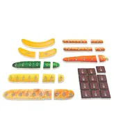 Junior Learning Food Fractions Educational Learning Set, 129 Pieces