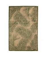 Liora Manne' Carmel Fronds 4'10" x 7'6" Outdoor Area Rug