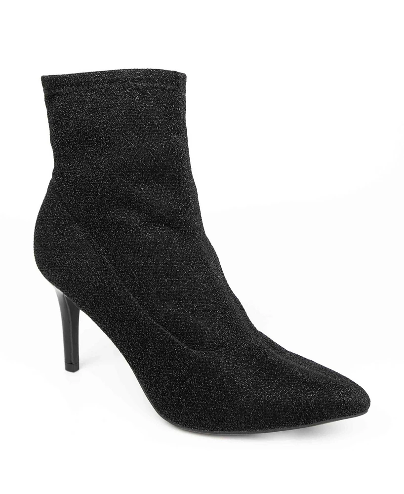 Jones New York Women's Macee Stiletto Glitz Sock Booties