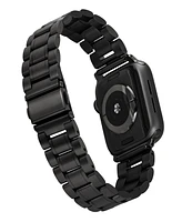 WITHit Black Stainless Steel Y-Link Bracelet designed for Apple Watch 42mm (Series 1-3 only) & 44/45/46/49mm (Ultra & Ultra 2)