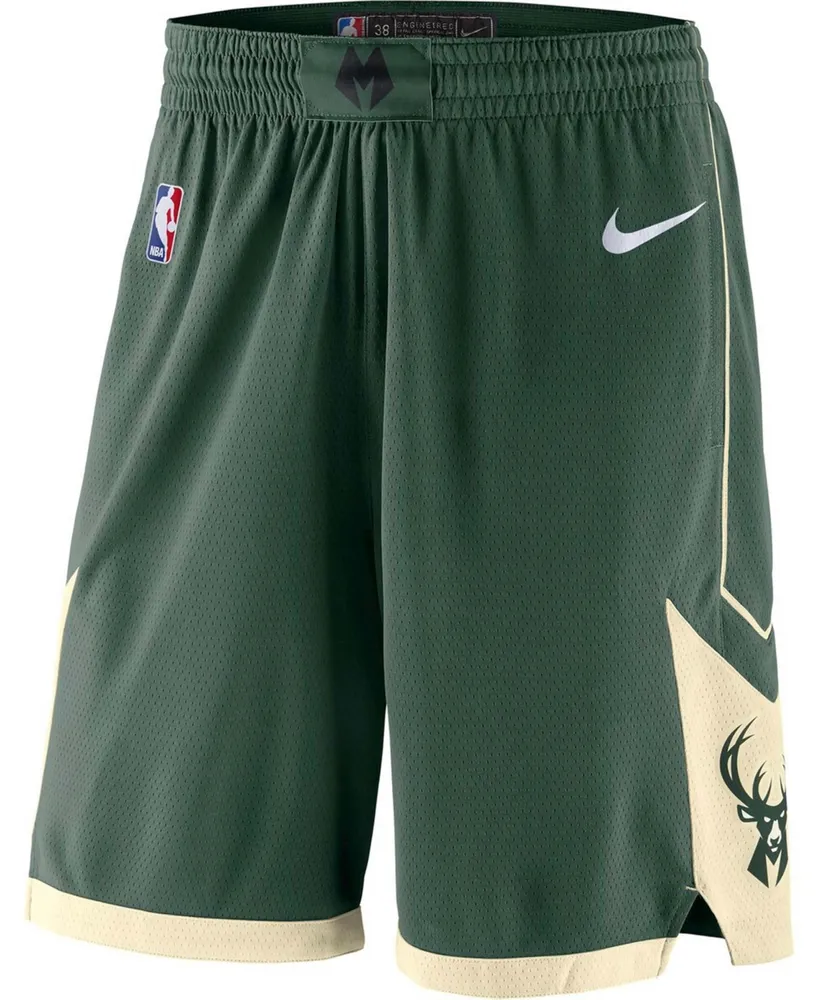 Men's Green 2019/20 Milwaukee Bucks Icon Edition Swingman Shorts