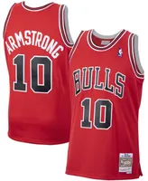 Men's B.j. Armstrong Scarlet Chicago Bulls 1990-91 Hardwood Classics Swingman Jersey