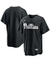 Men's Black, White Philadelphia Phillies Official Replica Jersey