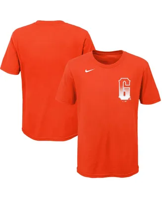 Big Boys Nike Orange San Francisco Giants City Connect Wordmark T-shirt