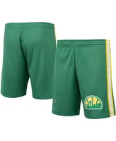 Men's Green Seattle Supersonics Hardwood Classics Logo Swingman Shorts