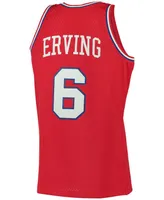 Men's Julius Erving Red Philadelphia 76Ers 1982-83 Hardwood Classics Swingman Jersey