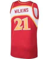 Men's Dominique Wilkins Red Atlanta Hawks 1986-87 Hardwood Classics Swingman Jersey