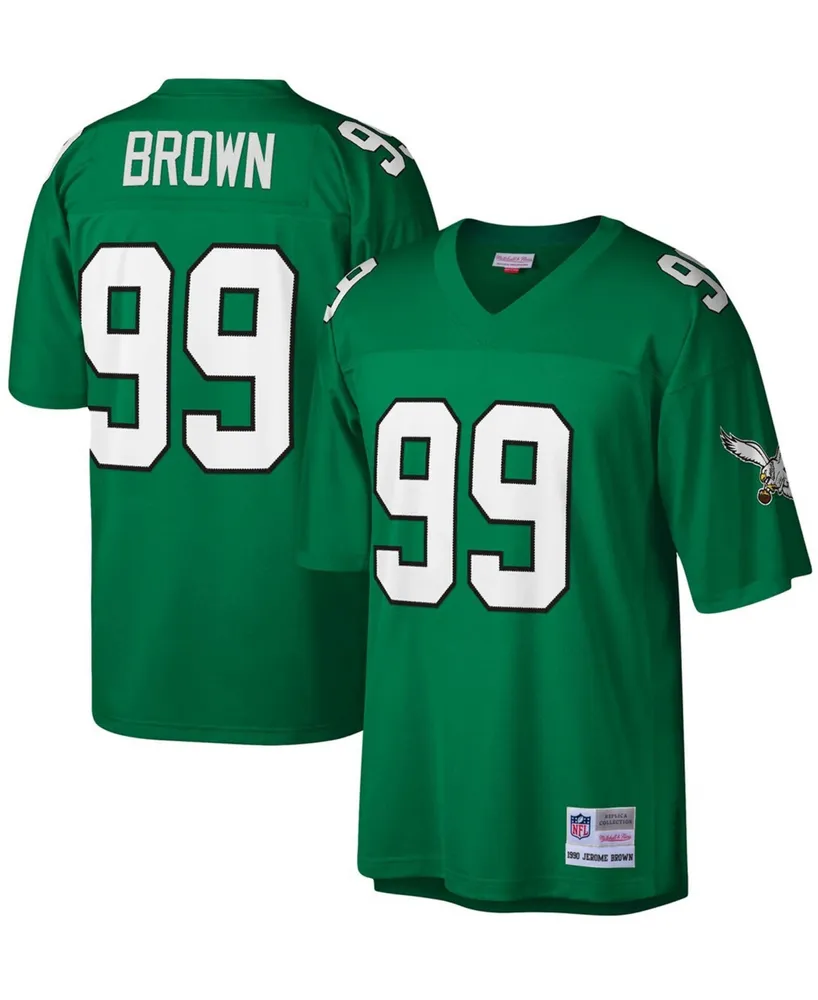 Men's Mitchell & Ness Jerome Brown Kelly Green Philadelphia Eagles Legacy  Replica Jersey