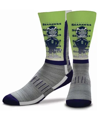 Youth Multi Seattle Seahawks Mascot V-Curve Crew Socks